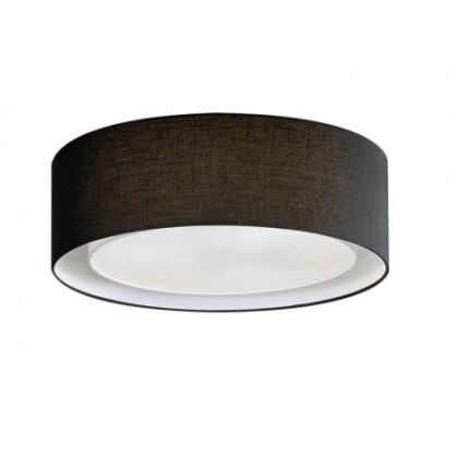 Plafon lampa sufitowa MILO BLACK AZ2317 AZzardo czarny abażur z tkaniny nowoczesny przesłona z akrylu