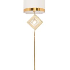 Lampa podłogowa BENARDI LDF 5529 (GD+WT) Lumina Deco złota 154 cm