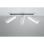 PLAFON DIREZIONE 3 Biały SOLLUX  Lampa Ścienna NOWOCZESNY stal  SL.0497 metalowa lampa  SOLLUX LIGHTING tuby - 3