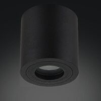 Lampa sufitowa natynkowa RULLO NERO IP44 ORLICKI DESIGN   czarna tuba techniczna IP44