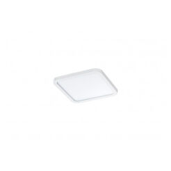Lampa sufitowa wpuszczana Plafon Slim square 15  AZzardo biała zaokrąglone boki ip44 3000K/4000K