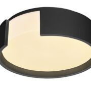 Plafon PAVIA AZ2632 dimm czarny mleczne szkło 