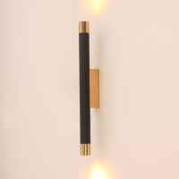 Kinkiet Q Parette Nero / Gold ORLICKI DESIGN Tuba 29 cm czarno- złota