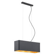 Lampa wisząca TENERYFA 1425 Argon 50 cm podłużna czarno/złota