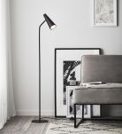 Lampa podłogowa PEAK 107900 Markslojd CZARNA  WYKONANA Z METALU WYSOKOŚĆ 125 CM  - 2