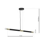 Lampa wisząca BASTONE/BLACK MILAGRO MLP6563 - 2