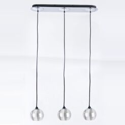 Lampa wisząca GULIA 3 CHROM AZzardo FH5957-ACA-120 AZ0637  CR  Lampa wykonana jest z metalu i szkła kuliste klosze w kolorze chromu