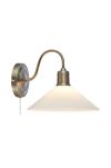 Kinkiet Vela 1L E27 108865 Markslojd antyczny mosiądz/biała Ø25cm - 2