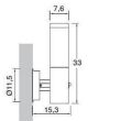 Abrego 003C-G05X1A-30 kinkiet zewnętrzny Dopo - 2