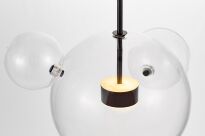 Lampa wisząca NERONI W4 LDP 6016-4 (BK) Lumina Deco molekuły LED - 3