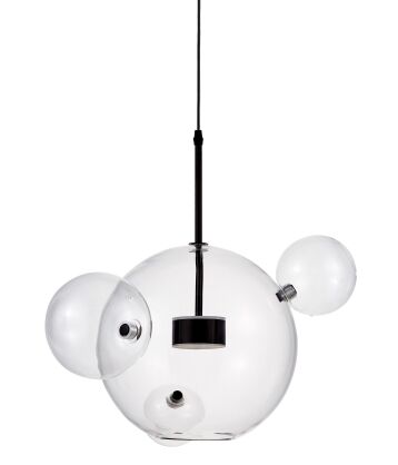 Lampa wisząca NERONI W4 LDP 6016-4 (BK) Lumina Deco molekuły LED