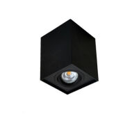  LAMPA NATYNKOWA ZUMA LINE QUADRO SPOT 89200-BK Z ALUMINIUM W KOLORZE CZARNYM  NOWOCZESNY  PROSTOKĄT