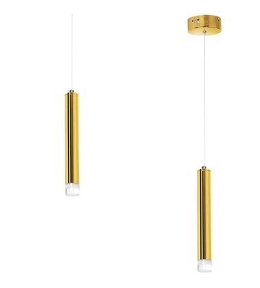 Lampa wisząca milagro  ML5713  goldie tuba złota 