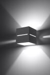 Lampa Ścienna Aluminiowa Kostka Kinkiet LOBO szary SL.0205 Nowoczesna  - 3