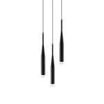 Lampa wisząca CONTE ZUMALINE MD1998A-3BL trzy podłużne klosze  ELEGANCKI DESIGN FUNKCJONALNOŚĆ - 2