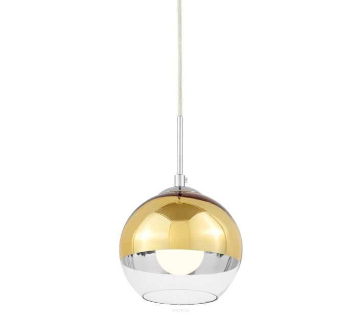 NOWOCZESNA LAMPA WISZĄCA ZŁOTA VERONI D15 LDP 1029-150 (GD)