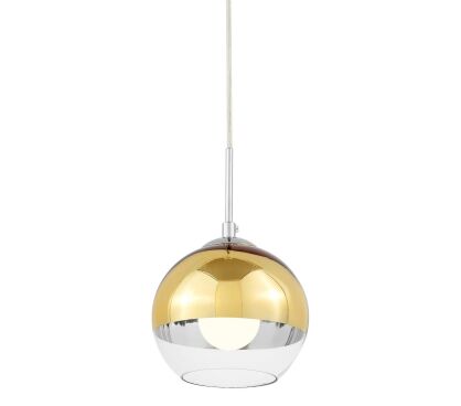 NOWOCZESNA LAMPA WISZĄCA ZŁOTA VERONI D15 LDP 1029-150 (GD)