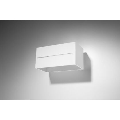 KINKIET LABO MAXI Biały PROSTOKĄT SOLLUX  Lampa Ścienna NOWOCZESNY stal  SL.0528 lampa  SOLLUX LIGHTING