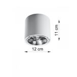 Plafon TIUBE  LAMPA TECHNICZNA NATYNKOWA BIAŁA TUBA  NOWOCZESNA SL.0695 SOLLUX - 4