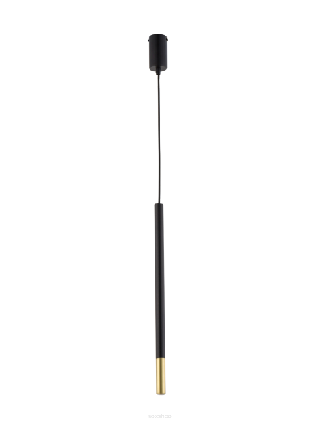 Lampa wisząca SOPEL DUE 1 SIGMA 33235 CZARNO ZŁOTY SOPEL