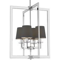 Lampa wisząca LONDON P04021BK cosmo light W nowojorskim stylu 4 źrółał światła