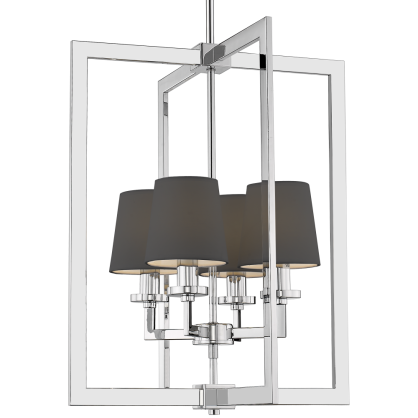 Lampa wisząca LONDON P04021BK cosmo light W nowojorskim stylu 4 źrółał światła