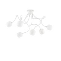 Lampa sufitowa PLAFON Octopus PL6 NOWOCZESNY IP20  METAL oprawa sufitowa dostępna w trzech kolorach - biały 174921, czarny 174952, multikolorowy 174976 Ideal Lux LAMPA WEWNĘTRZNA LED