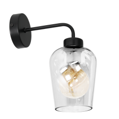 Kinkiet SANTIAGO CLEAR transparentny klosz 1xE27 MLP6599