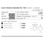 Lampa do szyny magnetycznej ELIN TRACK MAGNETIC AZ4630 Azzardo kula LED 3000K - 2