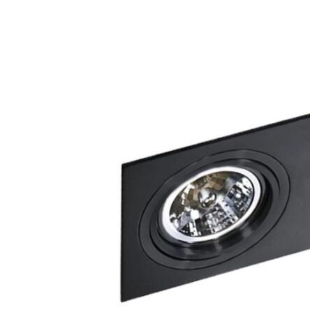 Lampa sufitowa wpuszczana techniczna Siro 1 czarna  Azzardo AZ2805