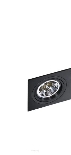 Lampa sufitowa wpuszczana techniczna Siro 1 czarna  Azzardo AZ2805