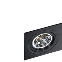 Lampa sufitowa wpuszczana techniczna Siro 1 czarna  Azzardo AZ2805