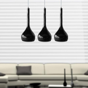 Lampa wisząca Soul 3 Black AZzardo AZ0276 lampa wykonana jest z metalu i szkła oczarnym wykończeniu 