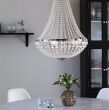 Lampa wisząca GRÄNSÖ granso 105317   Markslojd Styl pałacowy glamour przezroczyste kryształki metalowe elementy w kolorze chromu źródła  światła E14 50 cm szerokości - 2