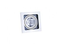 Oprawa wpuszczana nowoczesna techniczna Sisto 1 Aluminium AZzardo GM2109 ALU Az0793  czarny środek - 2