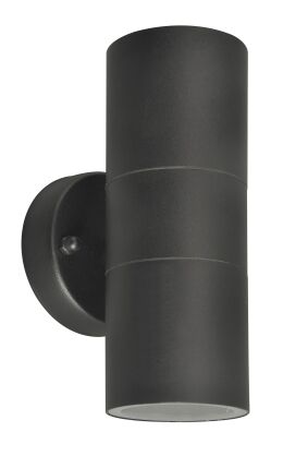 Kinkiet elewacyjny ULF 2 Azzardo AZ4473 metalowy czarny 16 cm IP44