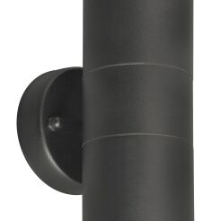 Kinkiet elewacyjny ULF 2 Azzardo AZ4473 metalowy czarny 16 cm IP44