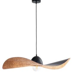 Lampa wisząca KAPELLO 32339 SIGMA czarny z miedzianym wnętrzem 76 cm