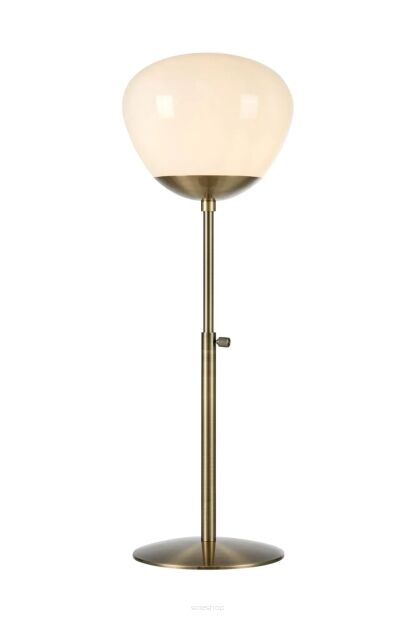 Lampa stołowa Rise 1L E27 108275 Markslojd antyczny brąz/biała 76cm klosz Ø25cm