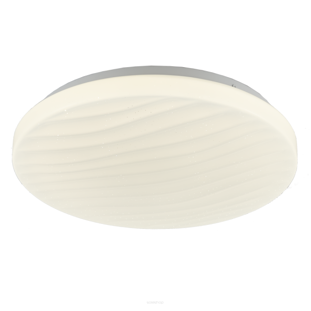 Plafon Tao - C01786WH cosmo light Funkcjonalny Ściemnialny z pilotem w komplecie nieregularna struktura inspirowana falami 