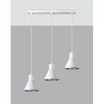 Lampa wisząca TAZILA SL.0988 SOLLUX LIGHTING biała stożki 3x ES111 - 3