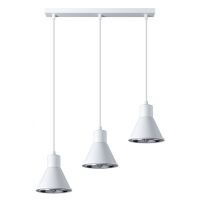 Lampa wisząca TAZILA SL.0988 SOLLUX LIGHTING biała stożki 3x ES111