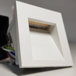 Lampa schodowa STEP LED WHITE NOWODVORSKI  Biała wpuszczana IP44 LED  - 3