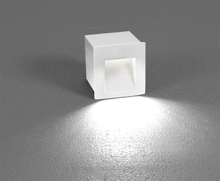 Lampa schodowa STEP LED WHITE NOWODVORSKI  Biała wpuszczana IP44 LED 