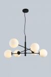 Lampa wisząca OVIEDO 6 AZ4420 Azzardo metal szkło nowoczesna czarna - 2