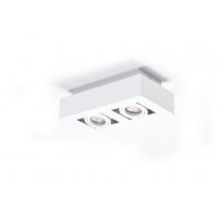 Oprawa natynkowa NIKEA 2 AZ4434 AZZARDO BIAŁA PODWÓJNA GU10