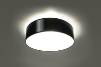 Nowoczesna Lampa Sufitowa Okrągły Plafon ARENA 35 Czarna SL. 0121 klosz z tworzywa sztucznego w kolorze czarnym w kształcie walca - 2