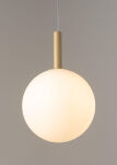 Lampa wisząca kula złoto-beżowa Sigma Lighting GAMA 1 33406 - 3