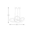 MD9717-1-3BCD INDIGO LAMPA WISZĄCA CZARNY CHROM ZUMALINE - 6