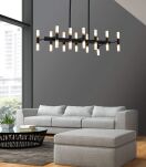 Lampa wisząca RICHMOMD LDP 6035-24-PRO (BK+GD) Lumina Deco nowoczesna nietypowa - 2